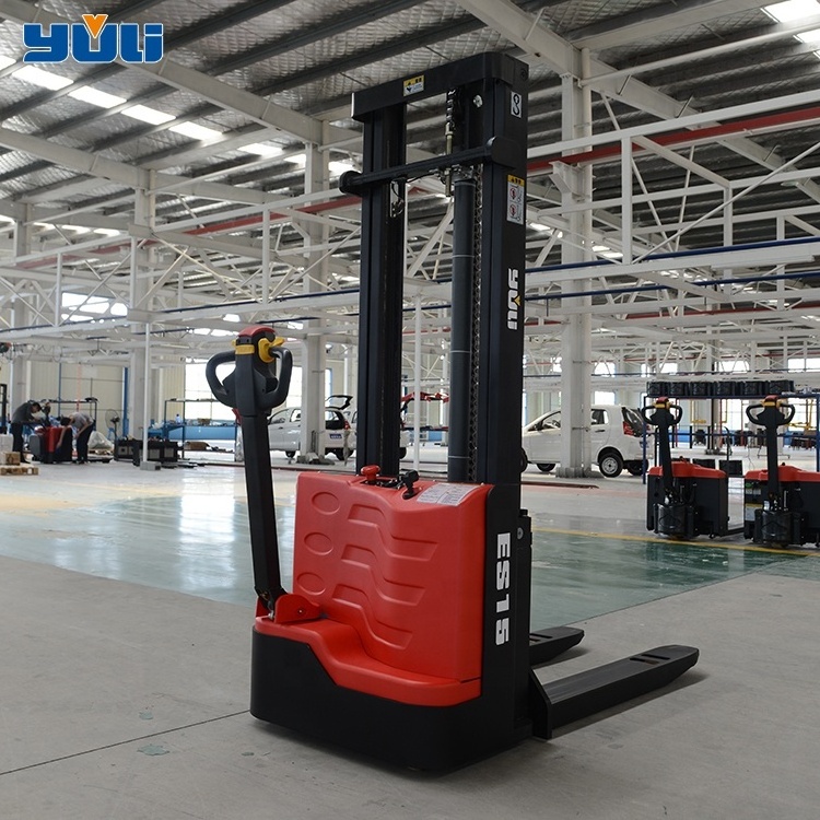 electric forklift warehouse automatic stacker 1 ton 1.2 ton 1.5 ton electric pallet stacker with 3m 3.5m lifting height