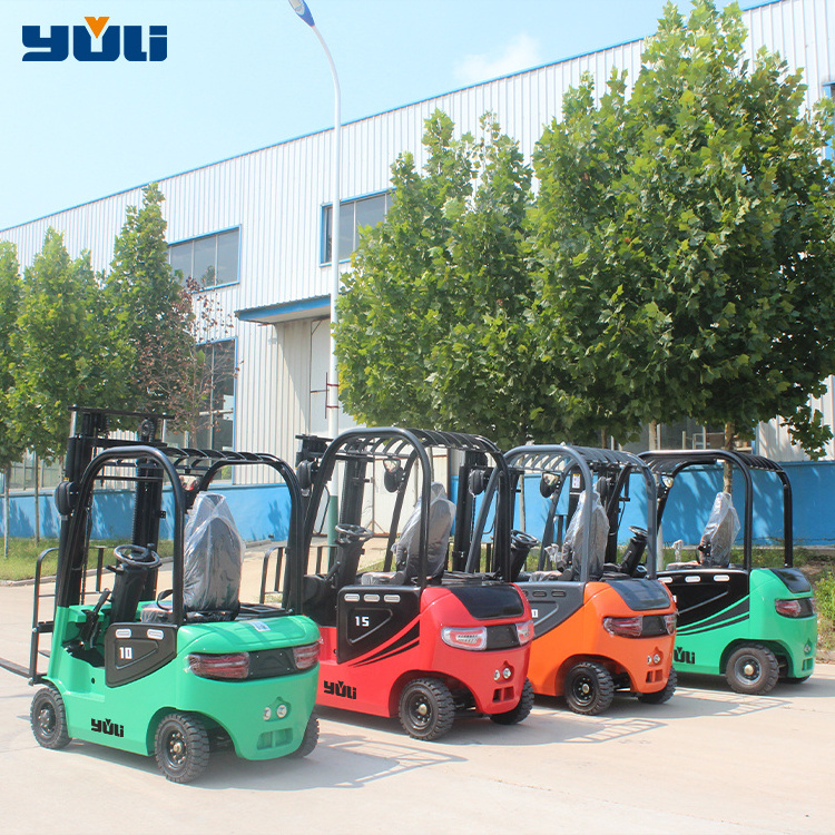 2.5 ton 3.5 ton 4 wheel battery forklift electric  mini small cheaps price pallet fork lift truck with AC drive motor