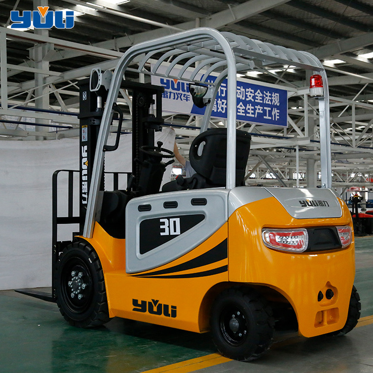 China brand Yuli small mini electric forklift  3ton electric warehouse forklift for sale