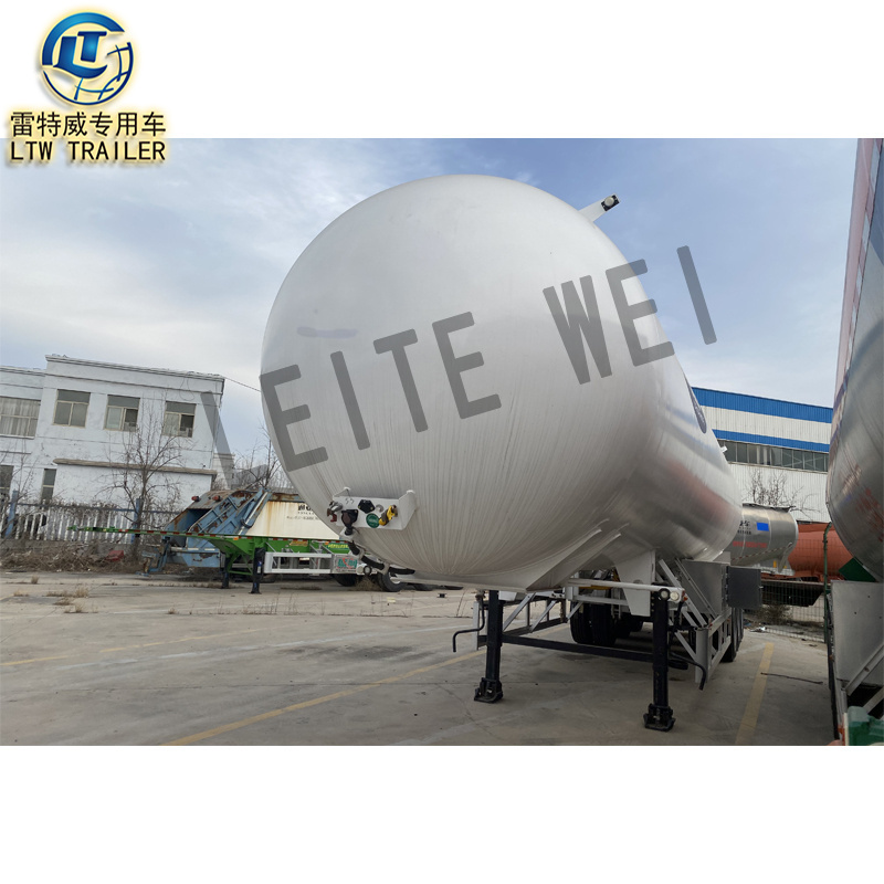 Cheap price used LPG CNG tanker 40000 Liters storage tanker gas Transport Tank Traile for sale