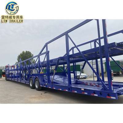 Double deck 6 car gooseneck car carrier 8/10/12 car transport  towing semi trailer truck trailer For Sale