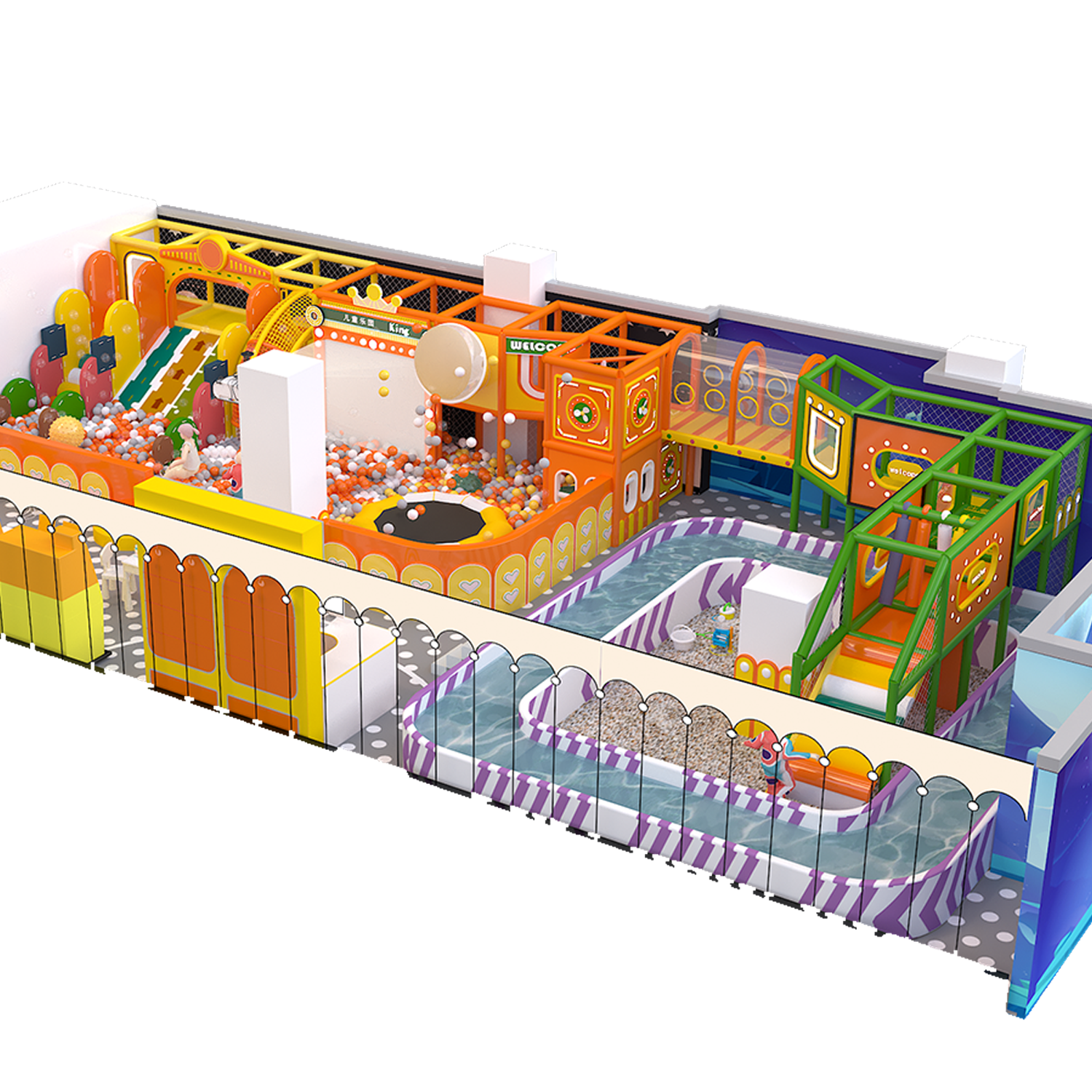 13m*7m Softplay Indoor Playground Equipment for Toddlers and Kids Soft Play Gym by China Manufacturer