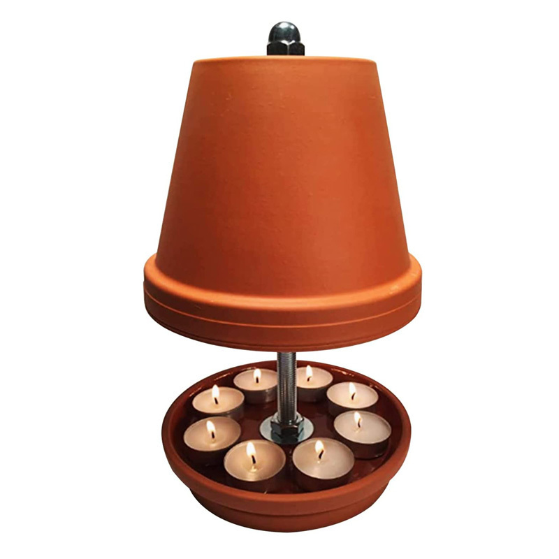 Terracotta Tea Light Oven Ceramic Radiator Heat Tea Light Stove Candle Heater