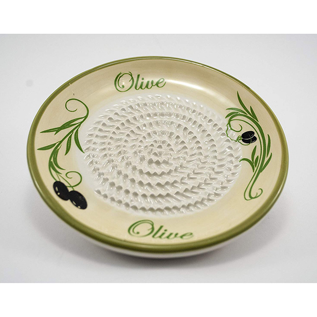 New Yellow Round Garlic Grater Ginger Plate with Garlic Peeler, Kitchen Brush Kitchen Accessories