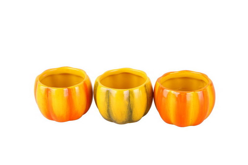 New Style Modern Terracotta Pumpkin Pot Ceramic Pumpkin Flower Pot