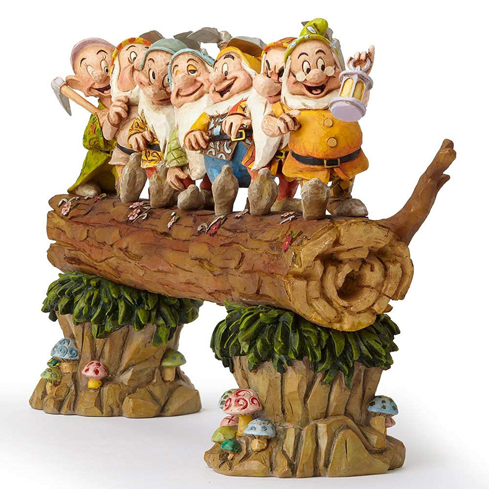 Polyresin Creative Garden Gnome Seven Dwarfs Outdoor Decorations Statue