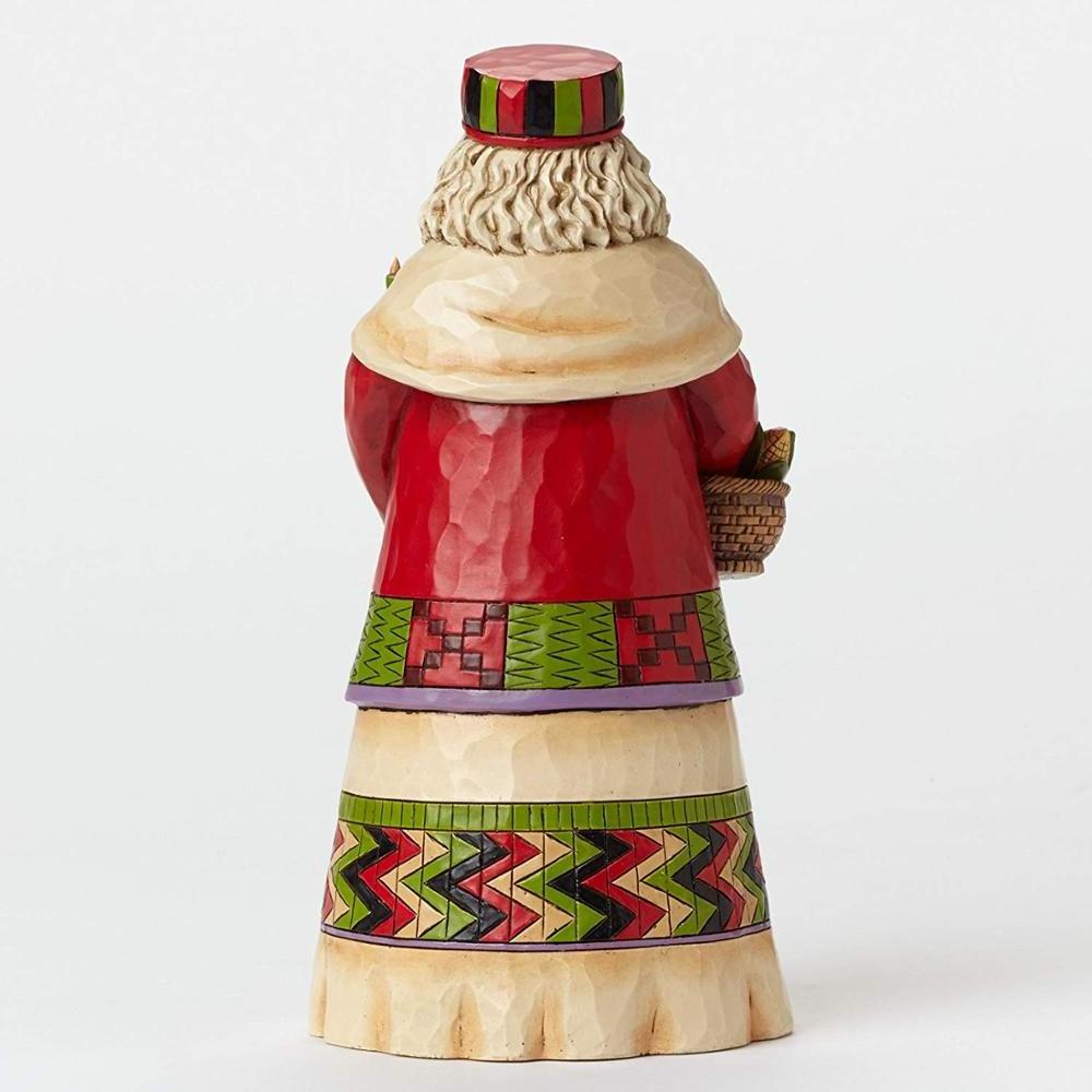 American Kwanzaa Decorative Gifts Christmas Santa Holding 7 candle wine cup Resin Figurine