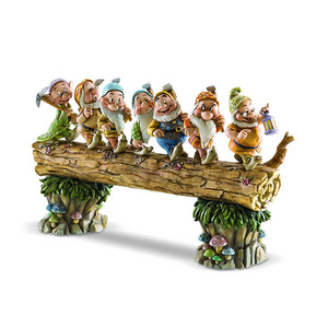 Polyresin Creative Garden Gnome Seven Dwarfs Outdoor Decorations Statue