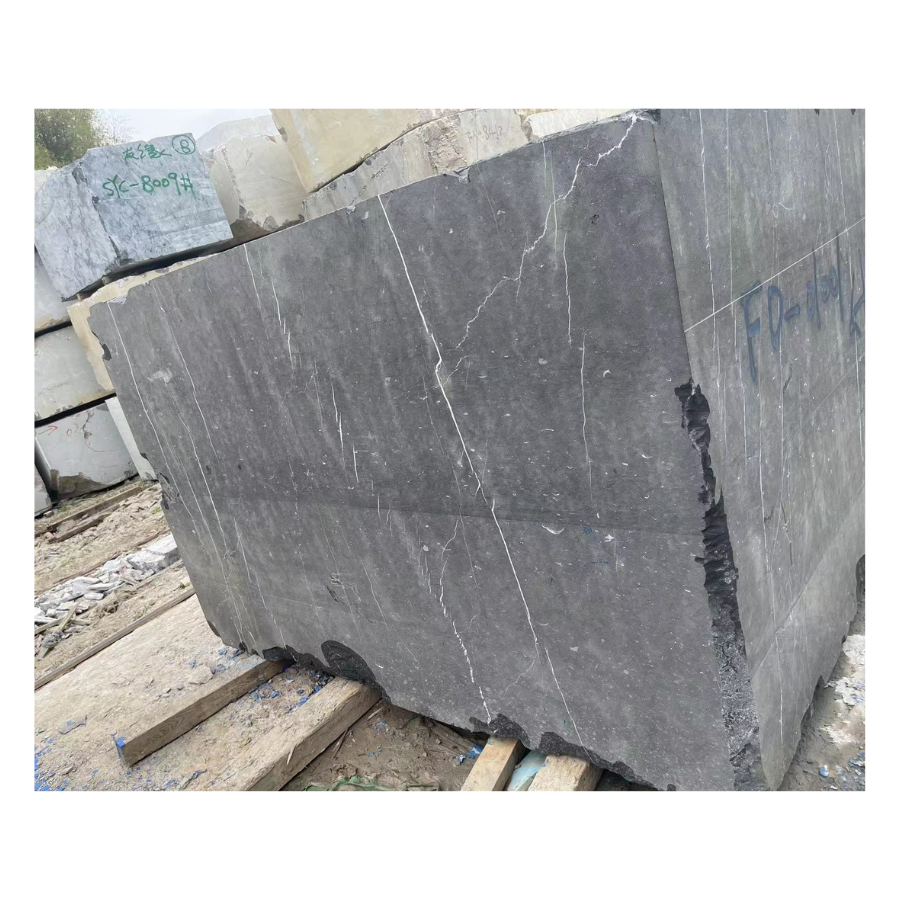 Wholesale China Black Nero Marquina Marble with White Texture Block