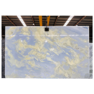 Natural Crystal Blue Marble Cristallo Blue Quartzite Stone Slabs For Wall Panel Customized Countertop