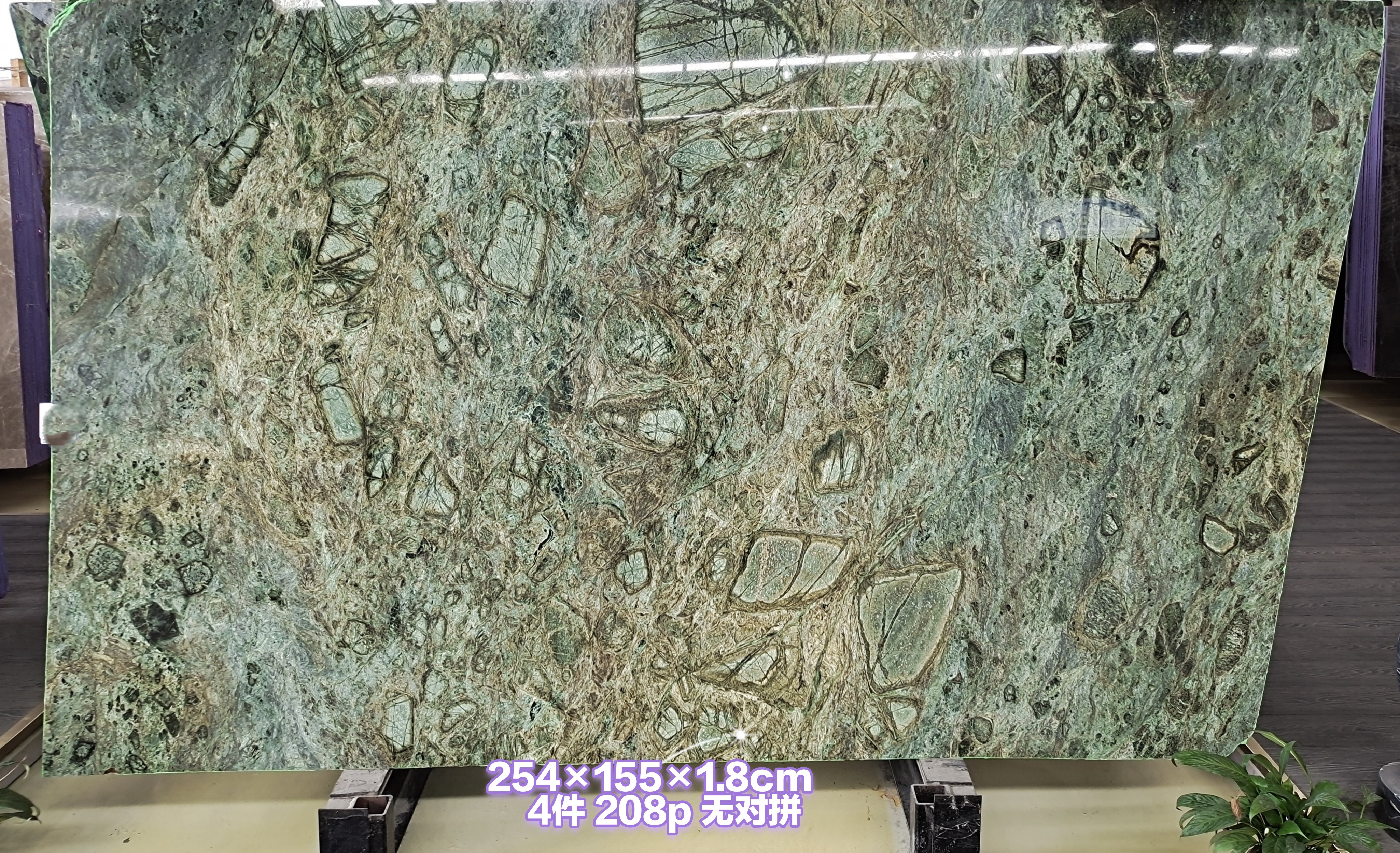 Free sample natural stone malachite green marble SLATE Green marble hotel club high-end project decoration