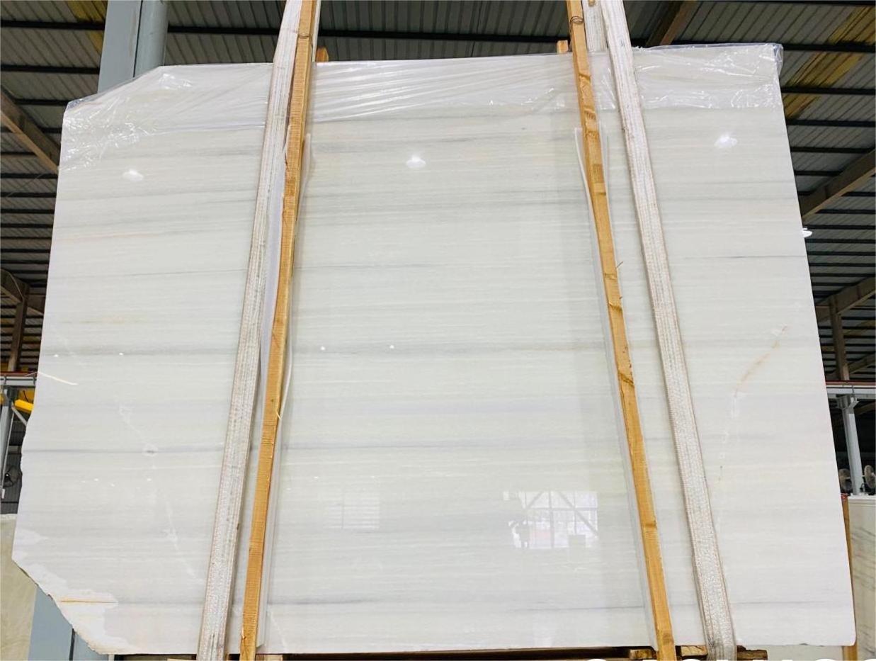 Customizable  High Quality  Polished Natural Onyx Slabs Tile Athens White Onyx  for Interior Design