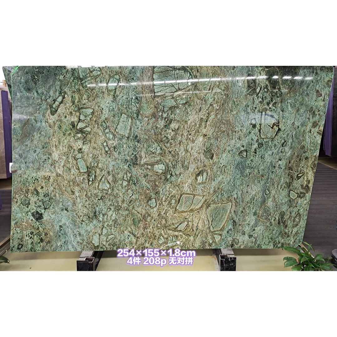 Free sample natural stone malachite green marble SLATE Green marble hotel club high-end project decoration