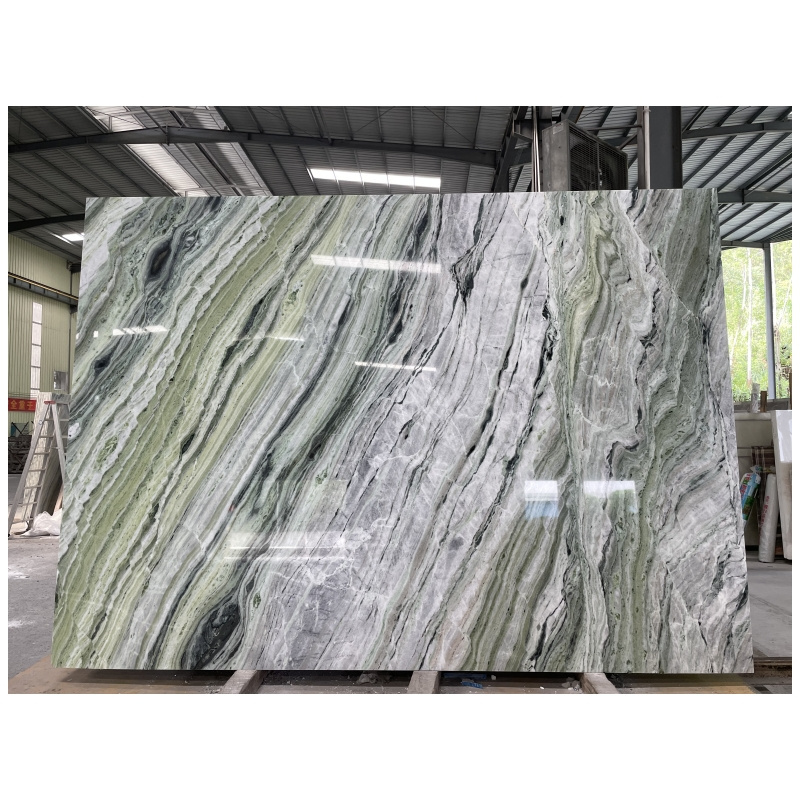 Marble Block Raw Material Green Marble Cold Ice Jade Emerald Marble Stone Block For High End Decoration