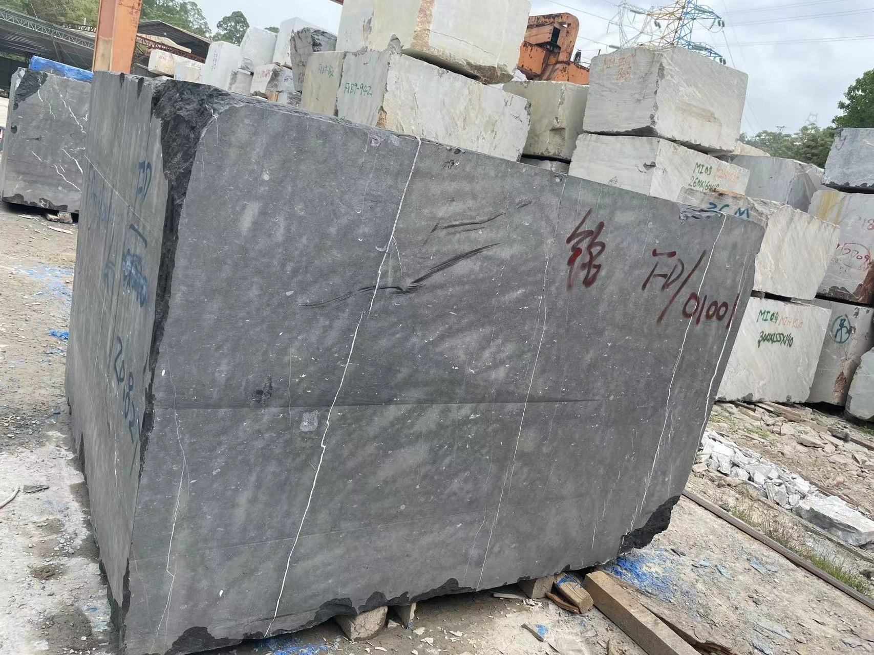 Wholesale China Black Nero Marquina Marble with White Texture Block