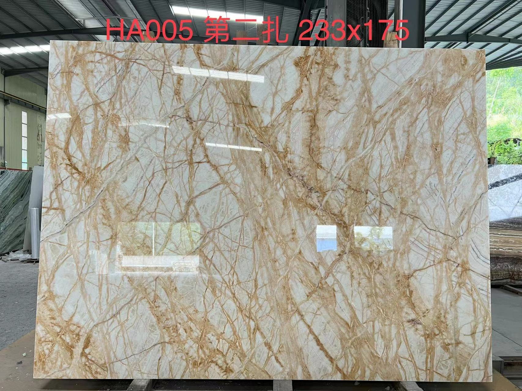 Free sample beige 100% natural stone spider beige marble onyx slab for background wall countertop