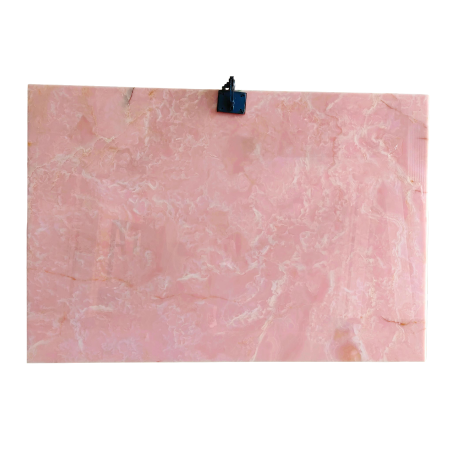 Free sample pink onyx marble price polished onyx large slab wall tiles floor tiles countertop decoration