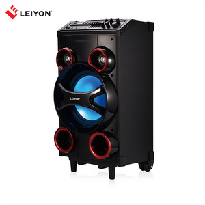 120W Portable trolley speaker  with Karaoke portable speaker with usb port