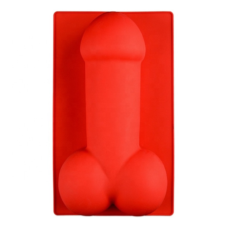 Funny Penis Dick Shape Cake Baking Mold Microwave Safe Large Dildo Mould Silicone Penis Cake Mold