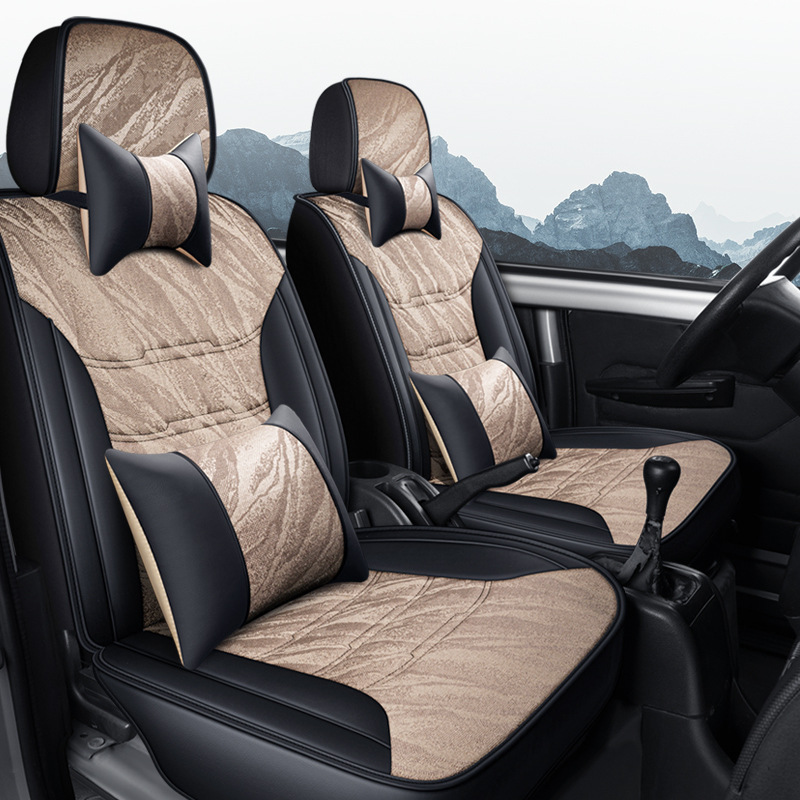 Universal Pickup Truck Seat Covers Auto Accessories Interior Cover Seat Car Waterproof Breathable Quality Leather HEBEI AC Multi