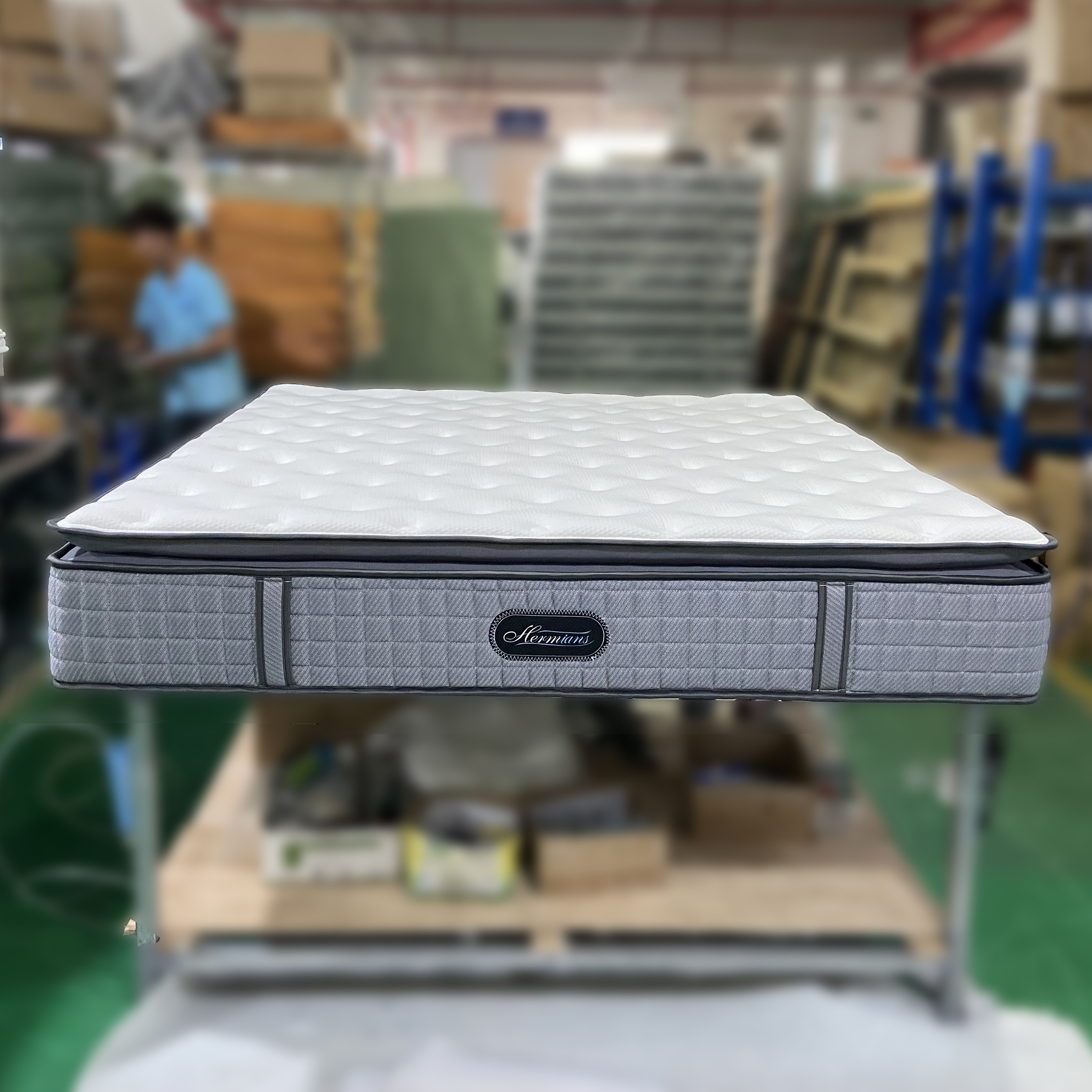 Modern king size  convoluted foam pocket spring mattress wholesale suppliers