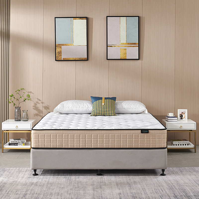 Sleeping king size rolled up pocket spring memory foam bed mattress for sale