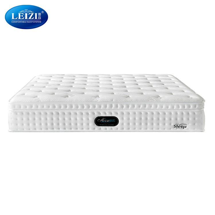 Super king size soft comfortable natural latex 7 zone pocket spring foam mattress