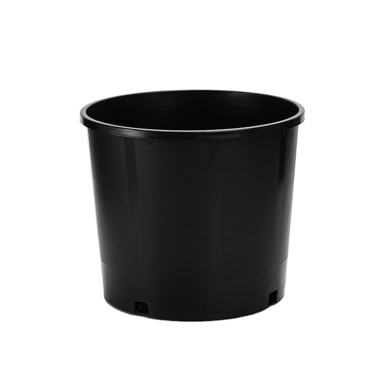 PP 1/2/3/4/5/7/10/15/20/25 Gallon Pot Supply Plastic Black Garden and Nursery Pots for Plant Seed