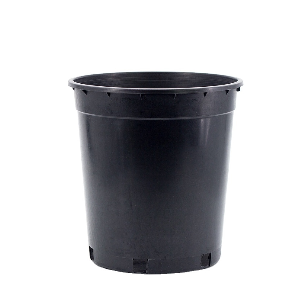 Leizisure wholesale Black Plastic Greenhouse 2/3/4/5/7/10/15 Gallon Nursery Flower Pots Bulk Planter Liners for Nursery