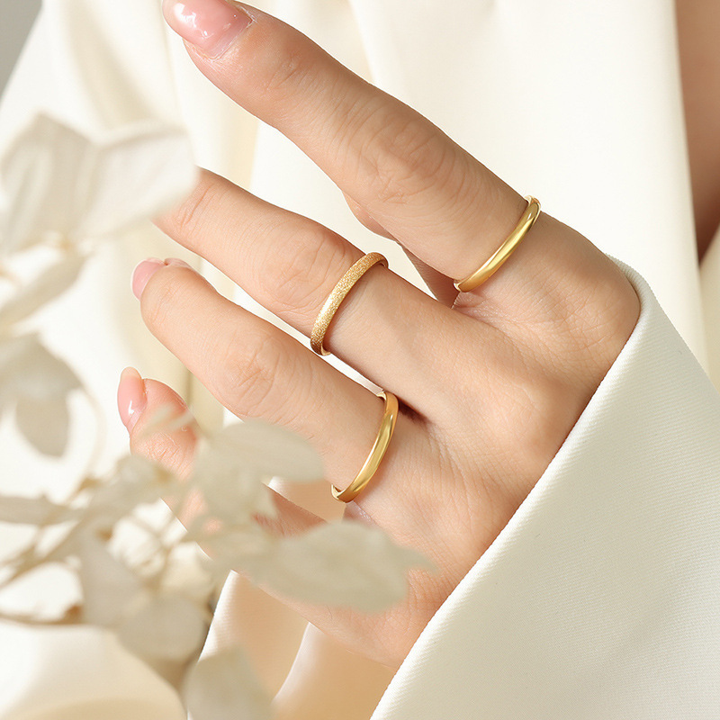 Gold Filled Rings for Women Girls Thin Gold Ring Dainty Cute Stacking Stackable ring for gift