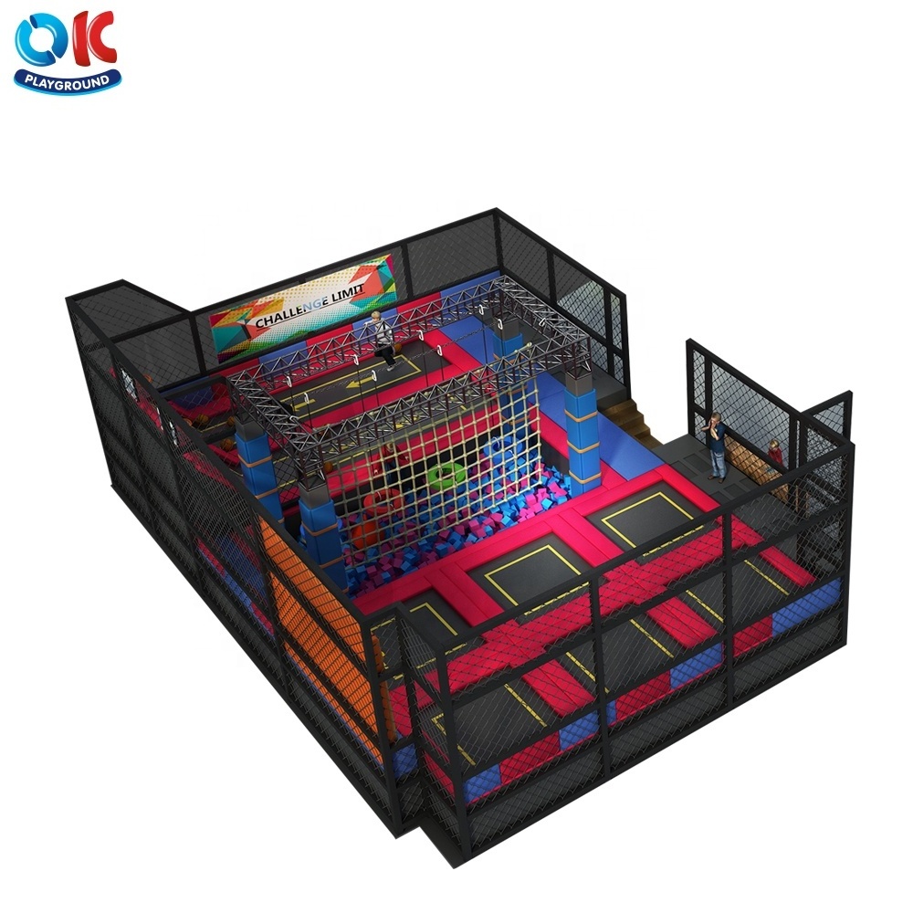 OK Playground Mini Indoor Trampoline Park for Kids