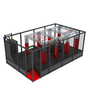 OK Playground ninja warrior games for trampoline park equipment