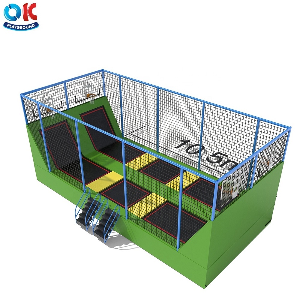 OK Playground Play Center Area Slam Dunk Basketball Custom Dodgeball Trampoline