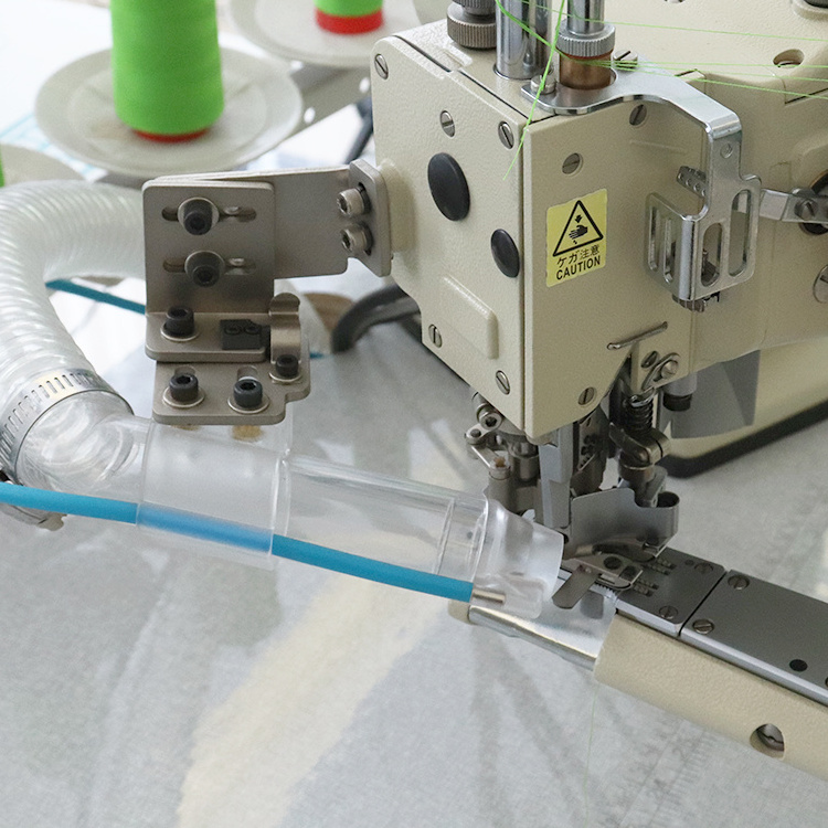 China Made Special Cylinder Bed Industrial Multineedle Sewing Machine High-class Table Stand