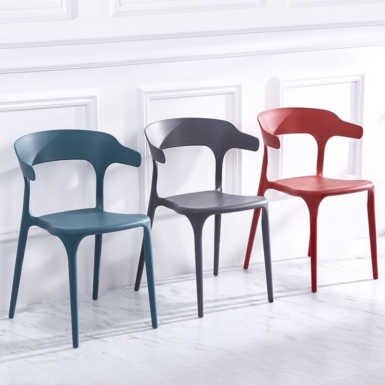 Free Sample Colored Pp Modern Cheap Wholesale Monoblock Seat Heavi Duti Stackable Ergonom Plastic Chair With Steel Leg