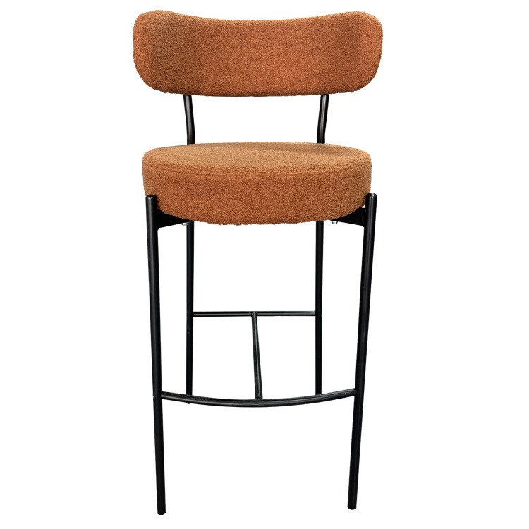 Customized Luxury Modern Counter Furniture Restaurant High Quality Kitchen Bar Chair Metal Dining Chair Bar Stool