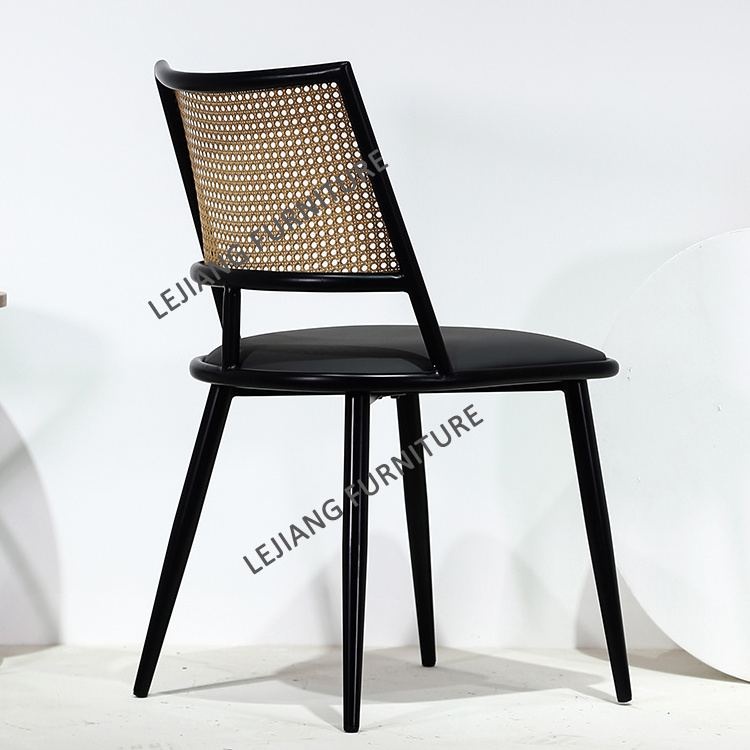 Cheap Wholesale Outdoor Nordic Modern Room LJ1 Rattan Dinning Restaurant Dining Chair For Dining Table Restaurant Dining Room