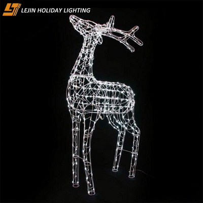 Christmas decorations outdoor led 3D reindeer motif lights for Christmas light