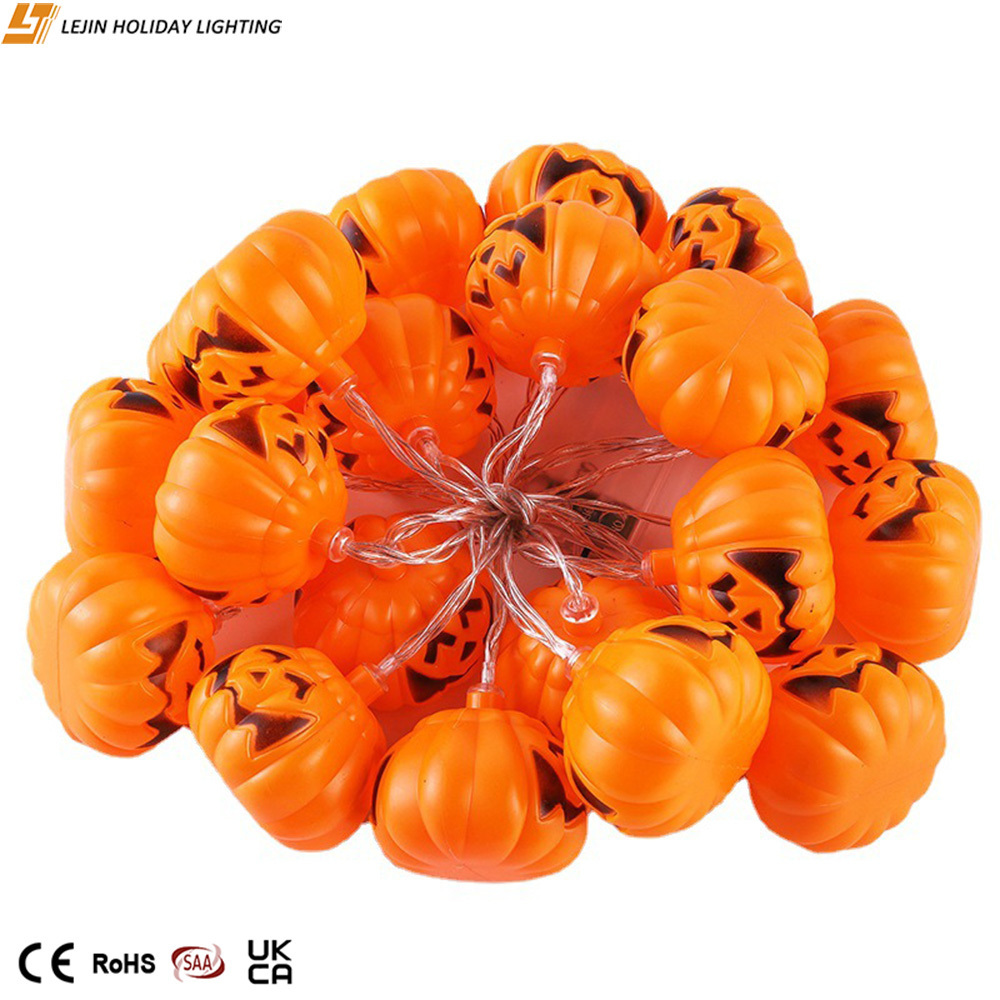 Battery operated Halloween decoration waterproof luminous pumpkin led string light