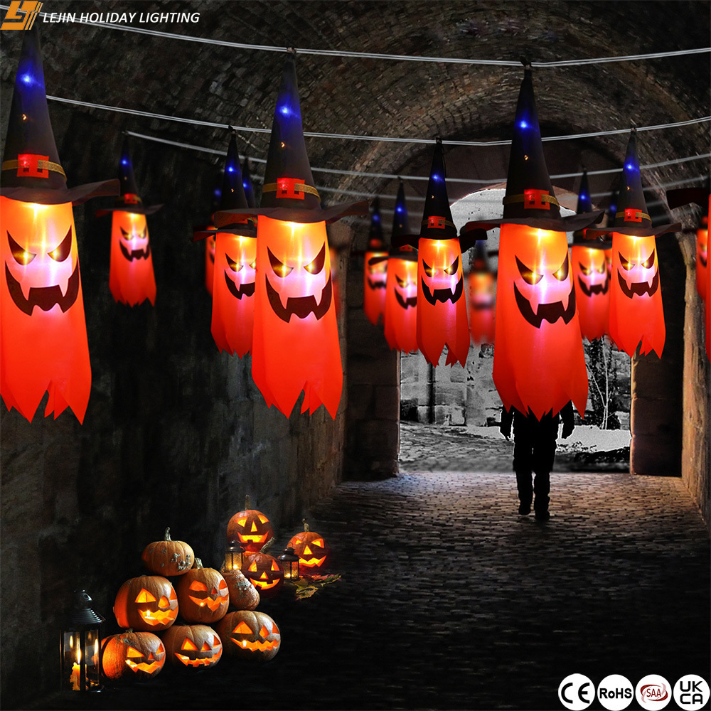 Battery operated Halloween decoration waterproof luminous pumpkin led string light