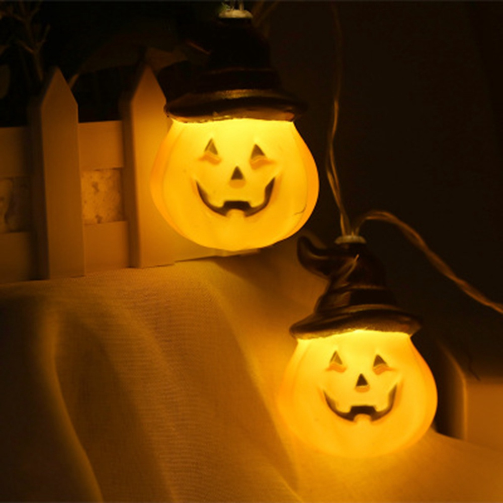 Battery Powered led halloween pumpkin lights for Halloween party decoration