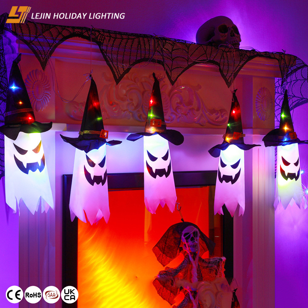 Selling origin Halloween Hanging Ghost Led lights for party decoration