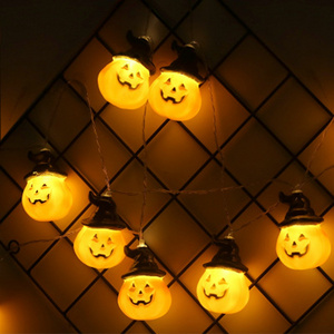 Battery Powered led halloween pumpkin lights for Halloween party decoration