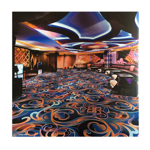 Customized pattern fireproof modern design broadloom luxury 100% nylon printed used casino carpet wall to wall casino carpet