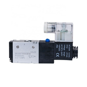 3V210-08-NC/3V110-06-NO/3V310-10 1/4" DC24V 3/2 Pneumatic Air Control Solenoid Valve Single Electrical