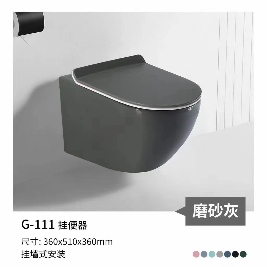 Luxury Wholesale Bathroom Ceramic One Piece Washdown Flush Matte Black  Wall Hung Toilet Bolt With  Hidden Water Tank