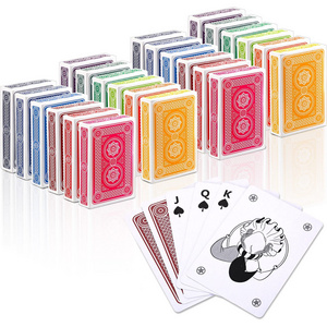 High quality factory direct 24 standard playing card for children with Custom multi-colored Paper poker