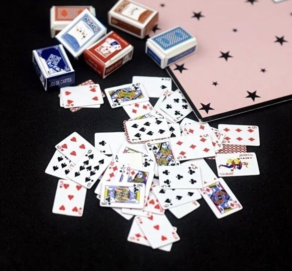 Custom  Playing Cards Mini plastic coated poker cards Best Quality Mini Picture Standard Printing poker