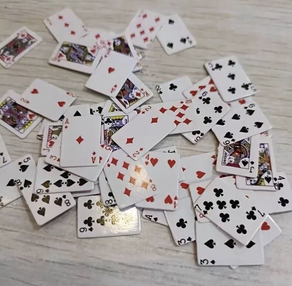 Custom  Playing Cards Mini plastic coated poker cards Best Quality Mini Picture Standard Printing poker