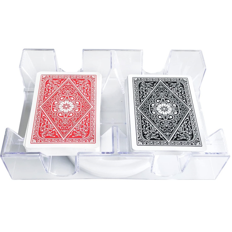 manufacturer poker Red and blue poker with tray custom high-end poker gift box custom playing card